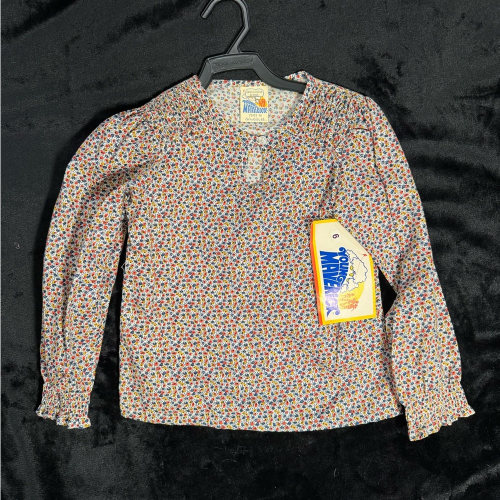 NOS Kids Floral Long Sleeve Top - Multicolor